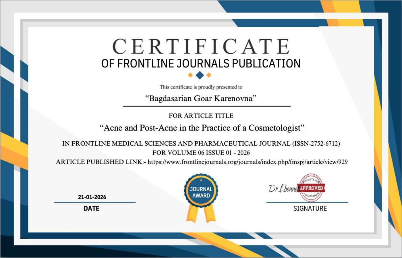 Acne and Post-Acne in the Practice of a Cosmetologist